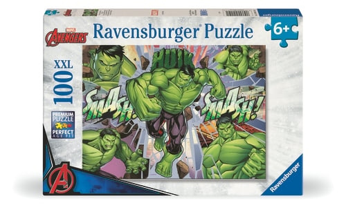 Ravensburger Marvel Hulk 100p XXL - (12004119) i gruppen LEKER, BARN OG BABY / Leker / Barnas puslespill hos TP E-commerce Nordic AB (D20461)