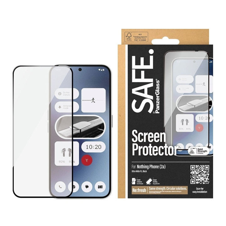 PanzerGlass SAFE by PanzerGlass- Skjermbeskytter - Nothing Phone 2a, 2a Plus - Ultra-Wide Fit i gruppen SMARTTELEFON & NETTBRETT / Mobilbeskyttelse / Andre modeller hos TP E-commerce Nordic AB (D20477)