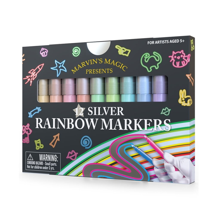 Marvin\'s Magic Marvins Magic - Silver Rainbow Markers - (MMART002) i gruppen LEKER, BARN OG BABY / Leker / Håndtverk hos TP E-commerce Nordic AB (D20488)