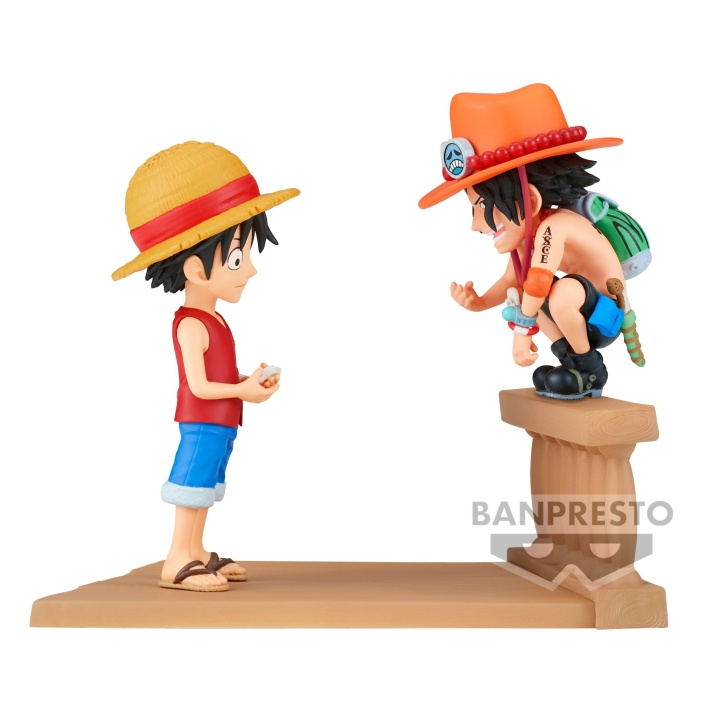 Banpresto One Piece Monkey D. Luffy & Portgas D. Ace - (BP89475P) i gruppen SPORT, FRITID & HOBBY / Morsomme produkter / Samlerobjekter hos TP E-commerce Nordic AB (D20491)