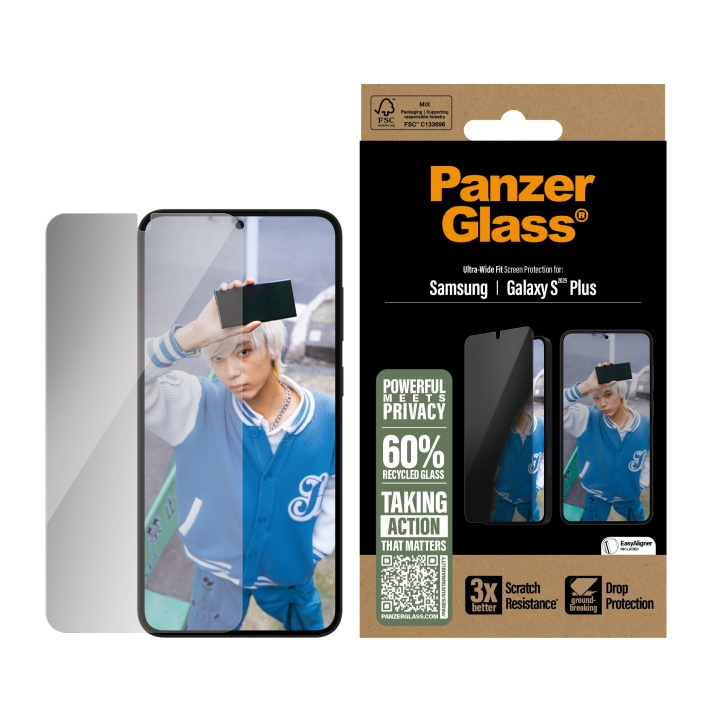 Panzer Glass - Skjermbeskytter for personvern Galaxy S25 Plus, UWF i gruppen SMARTTELEFON & NETTBRETT / Mobilbeskyttelse / Samsung hos TP E-commerce Nordic AB (D20501)
