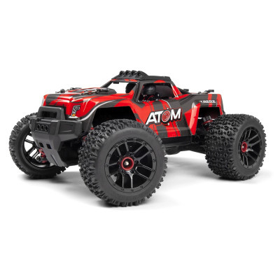Maverick RC Atom AT1 1/18 4WD elektrisk lastebil - rød i gruppen LEKER, BARN OG BABY / Radiostyrt / Bilbaner / Biler hos TP E-commerce Nordic AB (D20509)