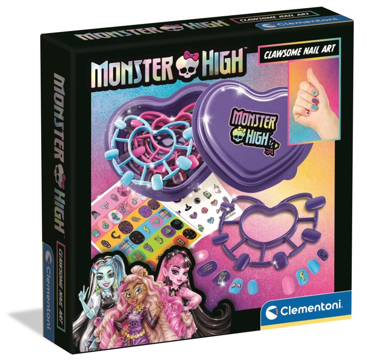 Clementoni Monster High Clawsome Nail Art - (I-18799) i gruppen LEKER, BARN OG BABY / Leker / Lekesett hos TP E-commerce Nordic AB (D20528)