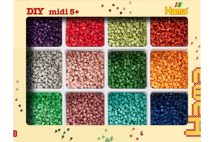 Hama Midi perler og oppbevaring, Ny 2025 - (382096) i gruppen SPORT, FRITID & HOBBY / Hobby / Perler hos TP E-commerce Nordic AB (D20549)
