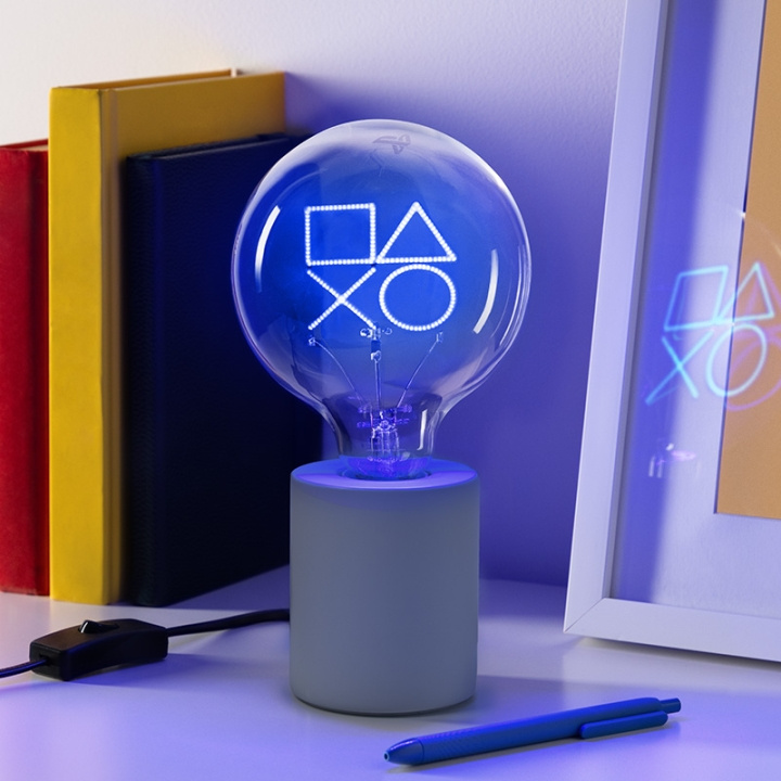 Paladone Playstation - Led Neon Bulb-lampe i gruppen LEKER, BARN OG BABY / Barnerom / Belysning / Bordlamper hos TP E-commerce Nordic AB (D20594)