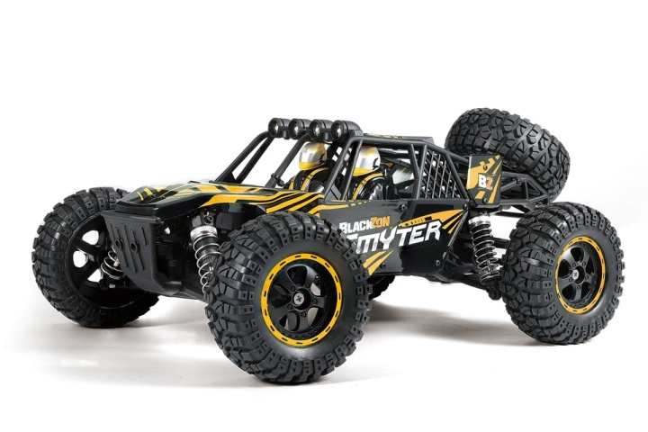 Blackzon Smyter DB 1/12 4WD elektrisk ørkenbuggy - gul (540227) i gruppen LEKER, BARN OG BABY / Radiostyrt / Radiostyrte biler hos TP E-commerce Nordic AB (D20604)