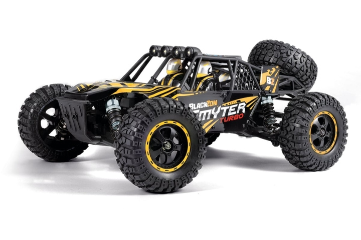 Blackzon Smyter DB Turbo 1/12 4WD 3S Brushless - Gul (540257) i gruppen LEKER, BARN OG BABY / Radiostyrt / Radiostyrte biler hos TP E-commerce Nordic AB (D20611)