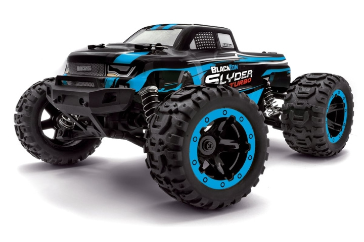 Blackzon Slyder MT Turbo 1/16 4WD 2S Brushless - Blå (540209) i gruppen LEKER, BARN OG BABY / Radiostyrt / Bilbaner / Biler hos TP E-commerce Nordic AB (D20623)