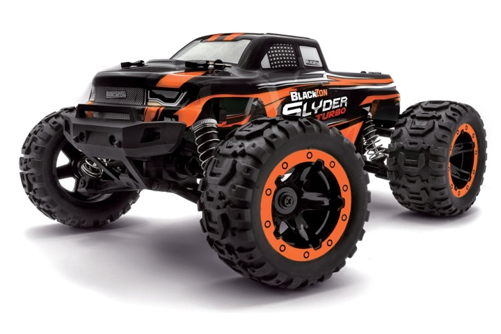 Blackzon Slyder MT Turbo 1/16 4WD 2S Brushless - Oransje (540210) i gruppen LEKER, BARN OG BABY / Radiostyrt / Bilbaner / Biler hos TP E-commerce Nordic AB (D20624)