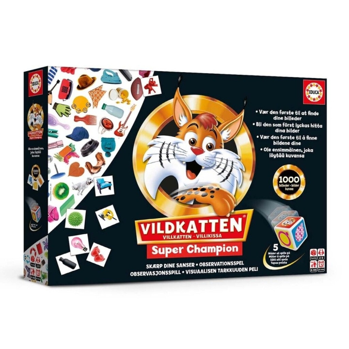 Educa Vildkatten Super Champion 1000 (Nordic) (78-19540) i gruppen SPORT, FRITID & HOBBY / Hobby / Puslespill hos TP E-commerce Nordic AB (D20634)