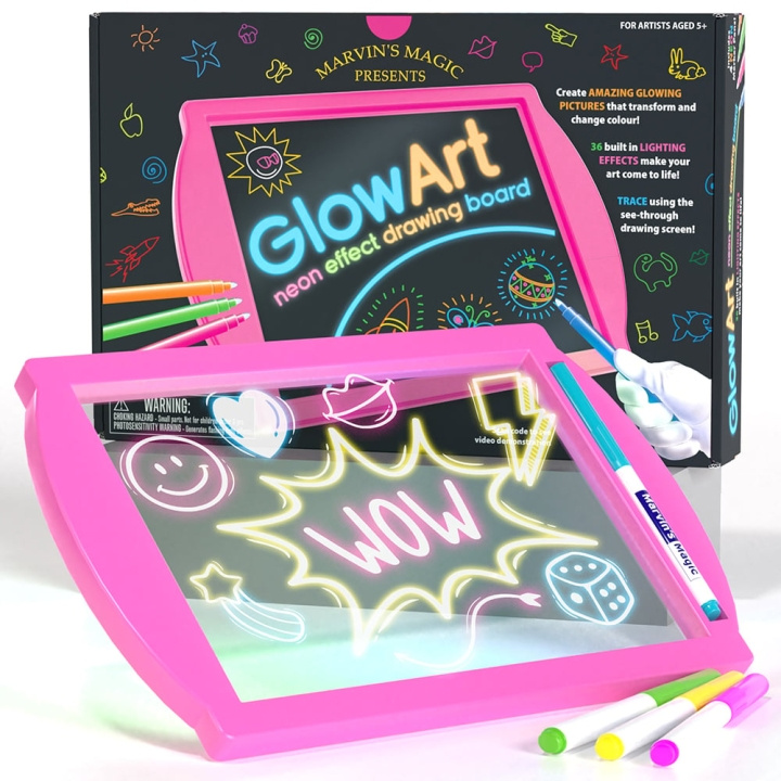Marvin\'s Magic Marvins Magic - Glow Art - Rosa - (MMG009P) i gruppen LEKER, BARN OG BABY / Leker / Håndtverk hos TP E-commerce Nordic AB (D20642)