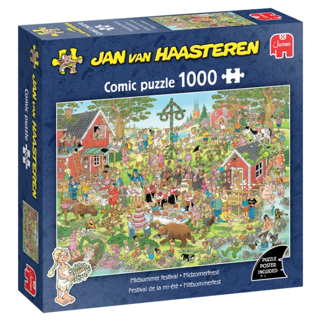 Jan van Haasteren Midtsommerfestival (1000 brikker) (JUM0029) i gruppen SPORT, FRITID & HOBBY / Hobby / Puslespill hos TP E-commerce Nordic AB (D20649)
