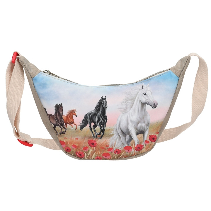 Miss Melody Liten Halfmoon skulderveske POPPY SAND - Beige i gruppen LEKER, BARN OG BABY / Reise / Barnevesker hos TP E-commerce Nordic AB (D20653)