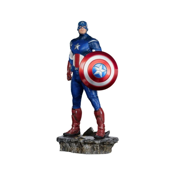 IronStudios - Marvel The Infinity Saga: BDS 1:10 kunstskala statue - Captain America i gruppen SPORT, FRITID & HOBBY / Morsomme produkter / Samlerobjekter hos TP E-commerce Nordic AB (D20739)