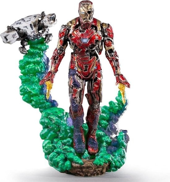 IronStudios - Marvel Spider-Man Langt hjemmefra: Deluxe BDS 1:10 kunstskala statue - Iron Man Illusion i gruppen SPORT, FRITID & HOBBY / Morsomme produkter / Samlerobjekter hos TP E-commerce Nordic AB (D20743)