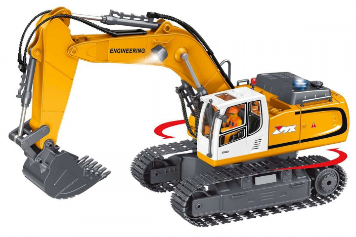 MX R/C Constructions Gravemaskin R/C 1:18 2,4GHz, 3,7V Li-Ion 11 kanaler (471467) i gruppen LEKER, BARN OG BABY / Radiostyrt / Annet radiostyrt hos TP E-commerce Nordic AB (D20751)