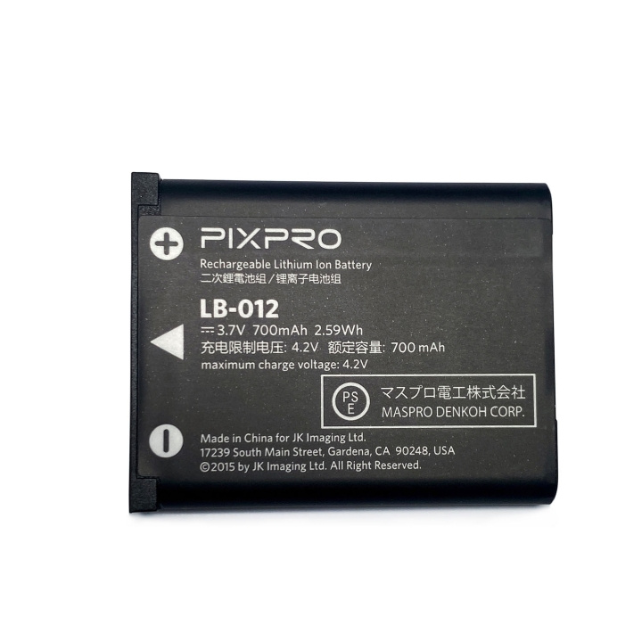 Kodak Batteri For Pixpro Fz53-F55 Lb-012 3.7v/700mah i gruppen Elektronikk / Foto og video / Fotograferingsutstyr / Annet hos TP E-commerce Nordic AB (D20890)