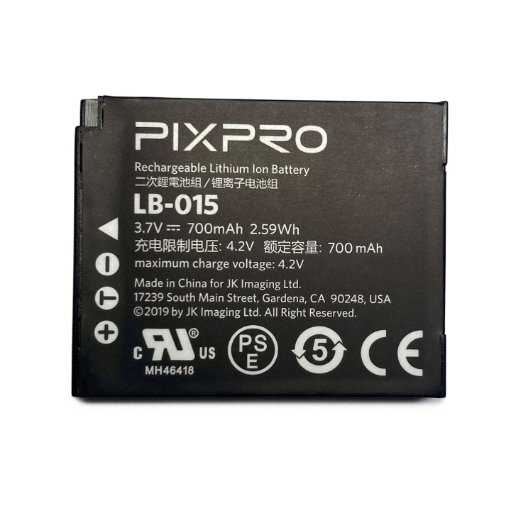 Kodak Batteri För Pixpro Wpz Lb-015 3.7v/700mah i gruppen Elektronikk / Foto og video / Fotograferingsutstyr / Annet hos TP E-commerce Nordic AB (D20891)