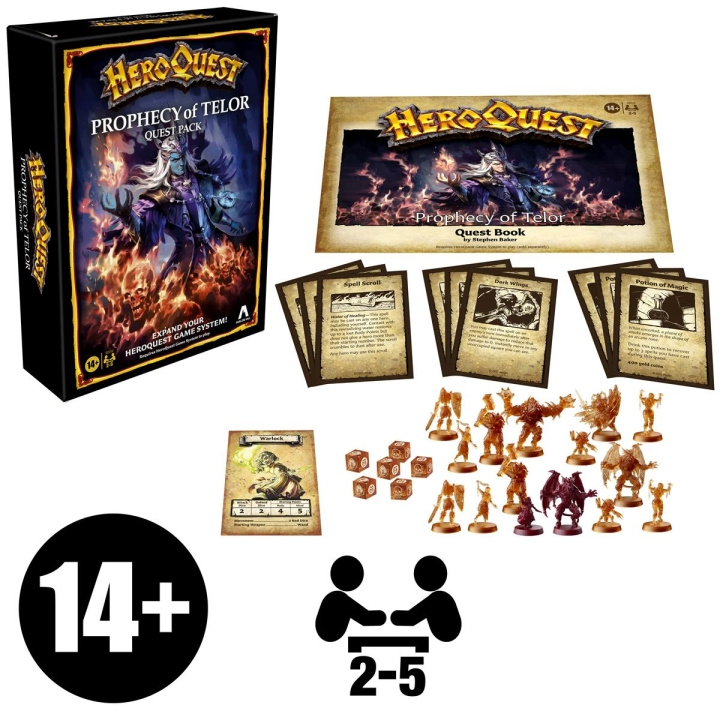 AVALON HILL Brettspill HeroQuest: Prophecy Of Telor Quest Pack (Utvidelsespakke) i gruppen LEKER, BARN OG BABY / Spill / Brettspill hos TP E-commerce Nordic AB (D20908)