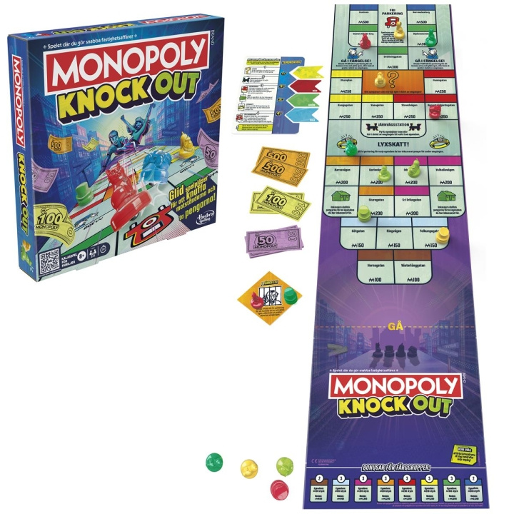 Hasbro gaming Brettspill Monopoly Knockout (SE) i gruppen LEKER, BARN OG BABY / Spill / Brettspill hos TP E-commerce Nordic AB (D20913)