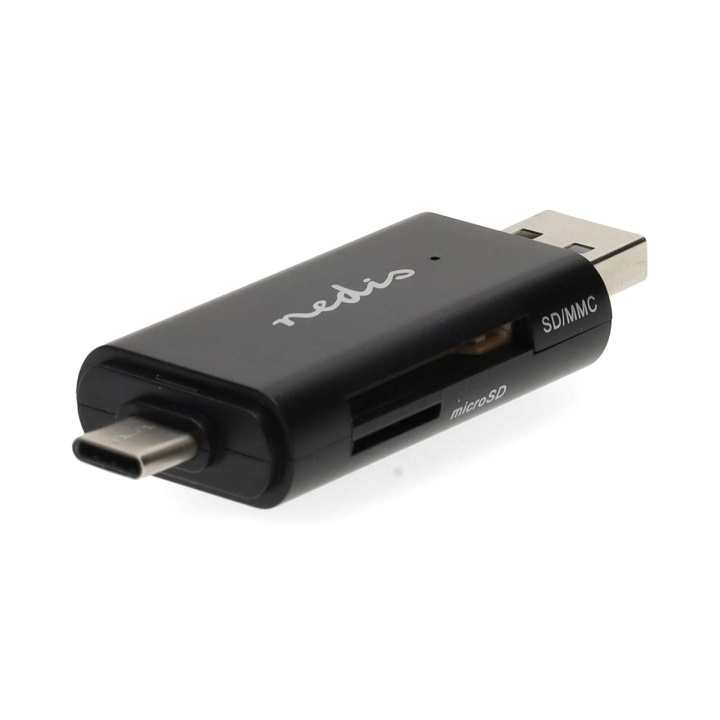 Nedis Kortleser | microSD (TF) / microSDHC (TF) / microSDXC (TF) / SD / SDHC / SDXC | USB 2.0 i gruppen Elektronikk / Lagringsmedia / Minnekortleser hos TP E-commerce Nordic AB (D20936)