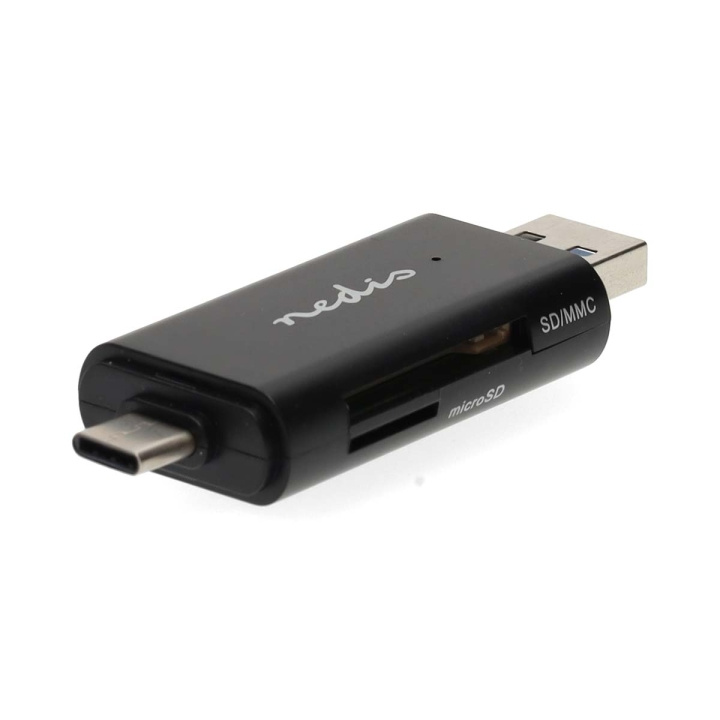 Nedis Kortleser | microSD (TF) / microSDHC (TF) / microSDXC (TF) / SD / SDHC / SDXC | USB 3.2 Gen1 i gruppen Elektronikk / Lagringsmedia / Minnekortleser hos TP E-commerce Nordic AB (D20937)