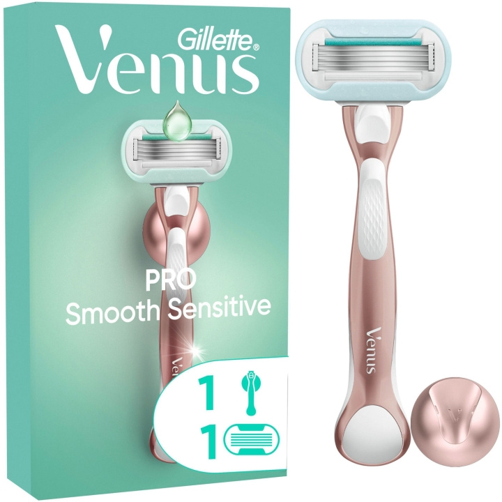 Gillette Rakhyvel Pro Smooth Sensitive + 1st rakblad i gruppen HELSE OG SKJØNNHET / Hår & styling / Barbering og trimming / Barberhøvler og tilbehør hos TP E-commerce Nordic AB (D20999)