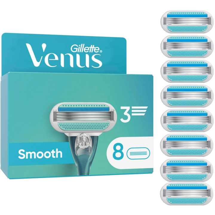 Gillette Rakblad Smooth 8st i gruppen HELSE OG SKJØNNHET / Hår & styling / Barbering og trimming / Barberhøvler og tilbehør hos TP E-commerce Nordic AB (D21004)