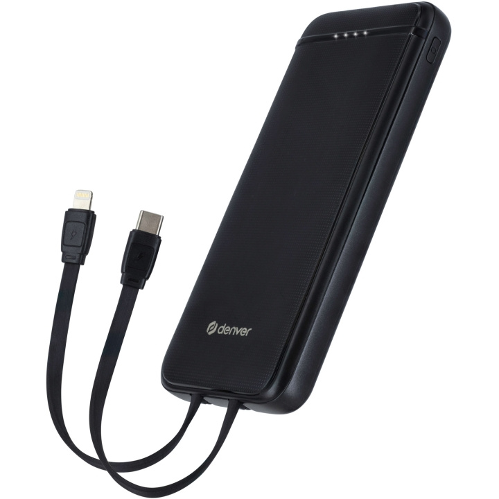 Denver PowerBank 10.000 mAh 18W Svart i gruppen SMARTTELEFON & NETTBRETT / Ladere og Kabler / Powerbanks hos TP E-commerce Nordic AB (D21012)