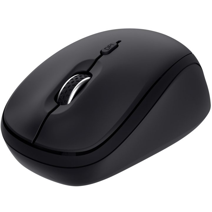 Trust Yvi+ Trådlös mus Bluetooth / 2,4 GHz Svart i gruppen Datautstyr / Mus & Tastatur / Mus / Trådløs hos TP E-commerce Nordic AB (D21031)