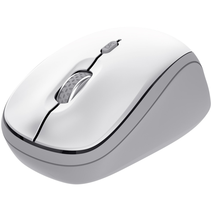 Trust Yvi+ Trådlös mus Bluetooth / 2,4 GHz Vit i gruppen Datautstyr / Mus & Tastatur / Mus / Trådløs hos TP E-commerce Nordic AB (D21032)