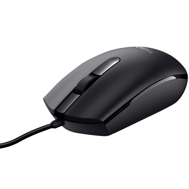 Trust Basi Mus Svart i gruppen Datautstyr / Mus & Tastatur / Mus / via kabel hos TP E-commerce Nordic AB (D21065)