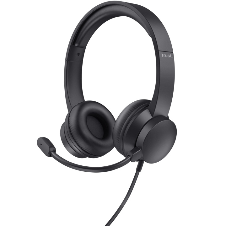 Trust Ayda PC-headset 3,5mm Svart i gruppen Datautstyr / Datamaskin Tilbehør / Headset hos TP E-commerce Nordic AB (D21066)