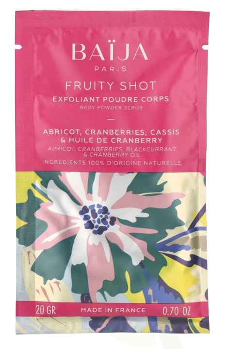 Baija Paris Baija Body Powder Scrub Fruit Shot 20 g i gruppen HELSE OG SKJØNNHET / Hudpleie / Ansikt / Skrubb/peeling hos TP E-commerce Nordic AB (D21120)