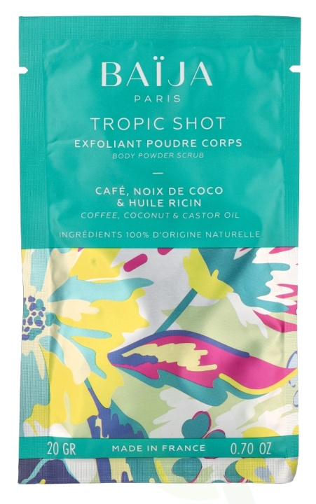Baija Paris Baija Body Powder Scrub Tropic Shot 20 g i gruppen HELSE OG SKJØNNHET / Hudpleie / Ansikt / Skrubb/peeling hos TP E-commerce Nordic AB (D21122)