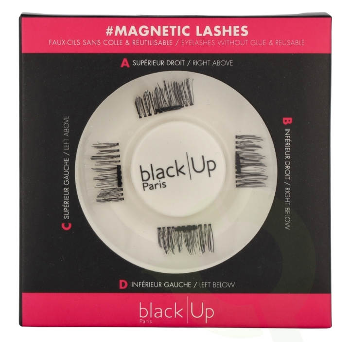 Black Up Magnetic Eyelashes 4 piece #02 i gruppen HELSE OG SKJØNNHET / Makeup / Øyne og øyebryn / Løsvipper hos TP E-commerce Nordic AB (D21127)