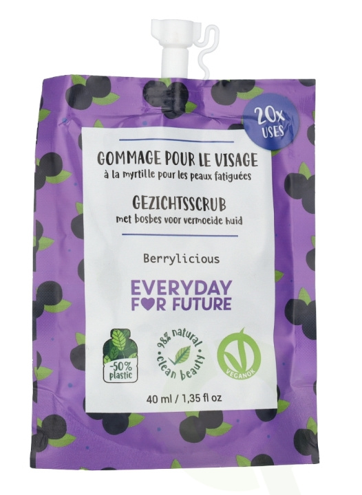 Everyday For Future Face Scrub 40 ml 20 Uses - Berrylicious i gruppen HELSE OG SKJØNNHET / Hudpleie / Kroppspleie / Body lotion hos TP E-commerce Nordic AB (D21154)