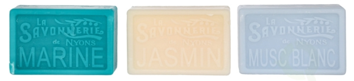 La Savonnerie De Nyons Soap Bar Set 300 g 3x100gr Blue i gruppen HELSE OG SKJØNNHET / Hudpleie / Kroppspleie / Duftsåpe hos TP E-commerce Nordic AB (D21176)