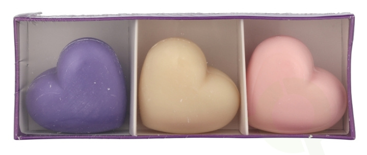 La Savonnerie De Nyons Extra Gentle Soap Set 150 g 3x50gr - Heart i gruppen HELSE OG SKJØNNHET / Hudpleie / Kroppspleie / Duftsåpe hos TP E-commerce Nordic AB (D21181)