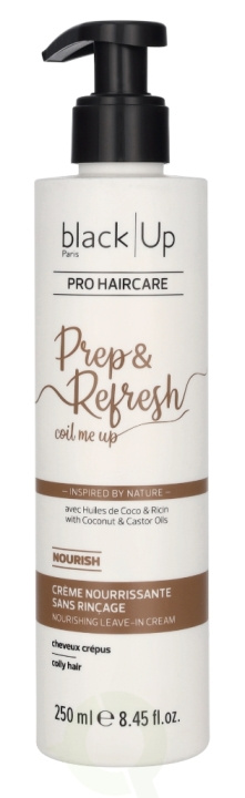 Black Up Prep & Refresh Coil Me Up Nourishing Leave-In Cream 250 ml i gruppen HELSE OG SKJØNNHET / Hår & styling / Hårpleie / Balsamspray/Leave-in hos TP E-commerce Nordic AB (D21206)