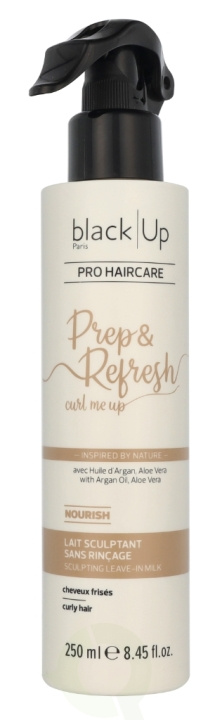 Black Up Prep & Refresh Curl Me Up Sculpting Leave-In Milk 250 ml i gruppen HELSE OG SKJØNNHET / Hår & styling / Hårpleie / Balsamspray/Leave-in hos TP E-commerce Nordic AB (D21207)