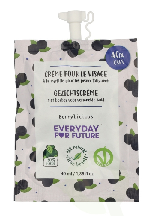Everyday For Future Face Cream 40 ml 40 Uses - Berrilicious i gruppen HELSE OG SKJØNNHET / Hudpleie / Ansikt / Dagkrem hos TP E-commerce Nordic AB (D21215)