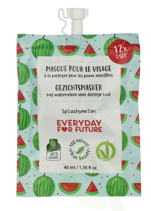 Everyday For Future Face Mask 40 ml 12 Uses - Splashymelon i gruppen HELSE OG SKJØNNHET / Hudpleie / Ansikt / Dagkrem hos TP E-commerce Nordic AB (D21219)