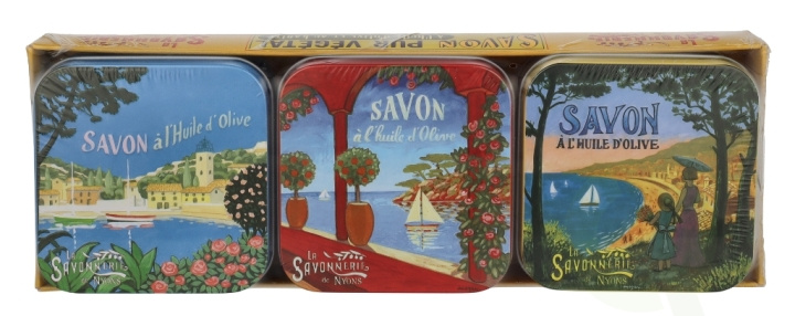 La Savonnerie De Nyons Soap Bar Set 3 Pcs - Mediterran. Lake 300 g 3x100gr i gruppen HELSE OG SKJØNNHET / Hudpleie / Kroppspleie / Duftsåpe hos TP E-commerce Nordic AB (D21229)