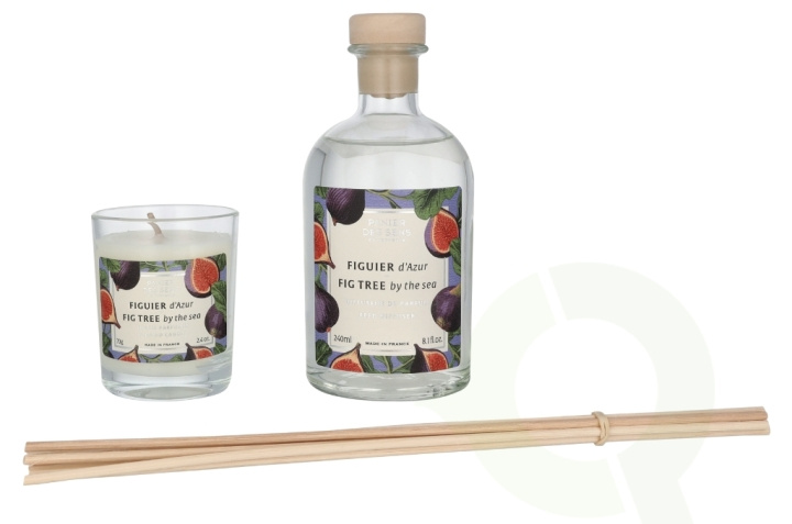 Panier Des Sens Scented Duo Set 310 ml Fig Tree Diffuser 240ml/Fig Tree 70gr i gruppen HELSE OG SKJØNNHET / Duft og parfyme / Andre dufter / Duftlys hos TP E-commerce Nordic AB (D21239)