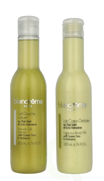 Blancreme Shower Gel + Creamy Body Milk Duo 400 ml 2x200 ml Green Tea & Verbena i gruppen HELSE OG SKJØNNHET / Gavesett / Gavesett for henne hos TP E-commerce Nordic AB (D21258)