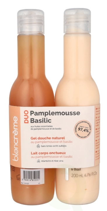 Blancreme Shower Gel + Creamy Body Milk Duo 400 ml 2x200 ml Grapefruit & Basil i gruppen HELSE OG SKJØNNHET / Gavesett / Gavesett for henne hos TP E-commerce Nordic AB (D21259)