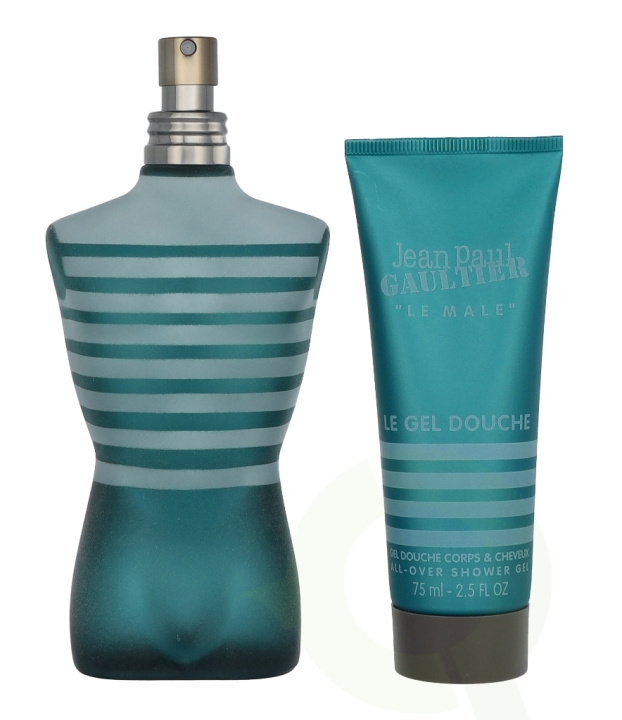 Jean Paul Gaultier Le Male Giftset 200 ml Edt Spray 125ml/Shower Gel 75ml i gruppen HELSE OG SKJØNNHET / Duft og parfyme / Parfyme / Parfyme for han hos TP E-commerce Nordic AB (D21282)