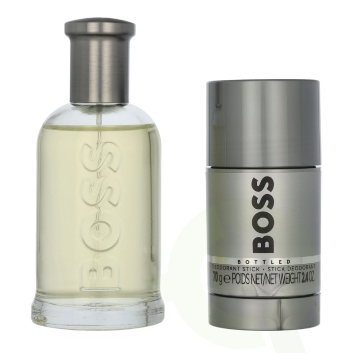 Hugo Boss Bottled Giftset 175 ml Travel Exclusive - Edt Spray 100ml/Deo Stick 75ml i gruppen HELSE OG SKJØNNHET / Duft og parfyme / Parfyme / Parfyme for han hos TP E-commerce Nordic AB (D21287)