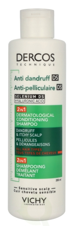 Vichy Dercos Anti-Dandruff 2 In 1 Shampoo 200 ml i gruppen HELSE OG SKJØNNHET / Hår & styling / Hårpleie / Sjampo hos TP E-commerce Nordic AB (D21325)